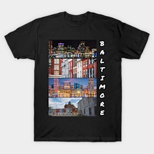 BALTIMORE CITY MARYLAND CITYSCAPE DESIGN T-Shirt